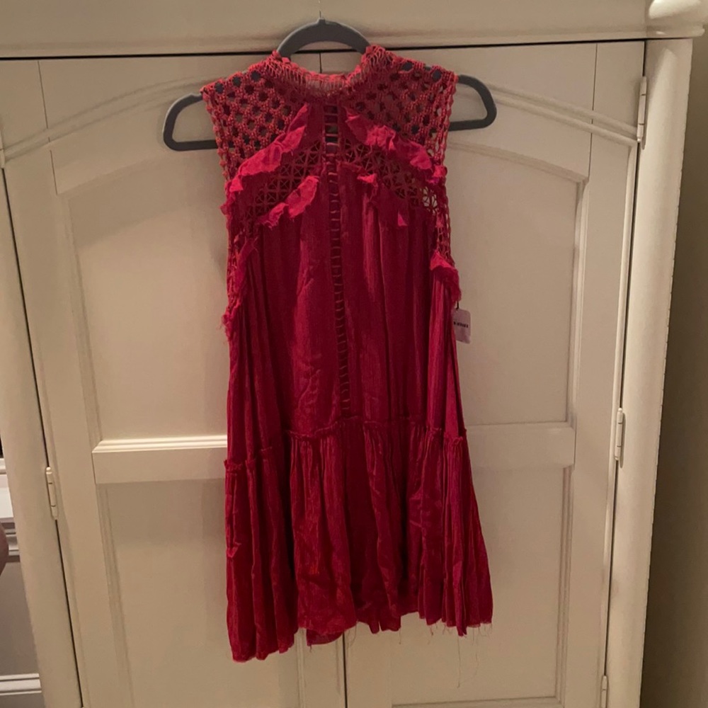 Free People Red Dress. Never Worn with Tags